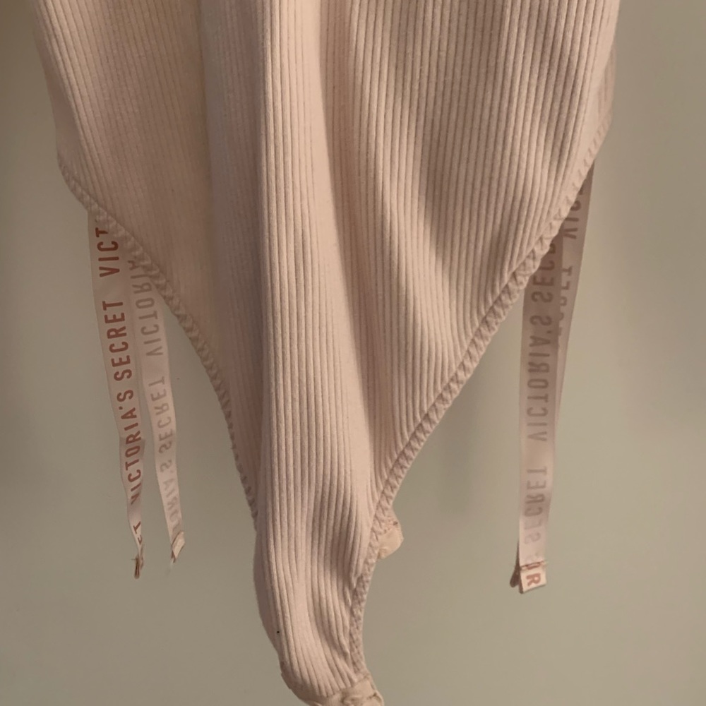 Victoria’s Secret Soft Ribbed Ribboned Body Suit Large - Picture 8 of 12